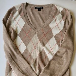 Banana Republic Argyle Sweater (Women XS)